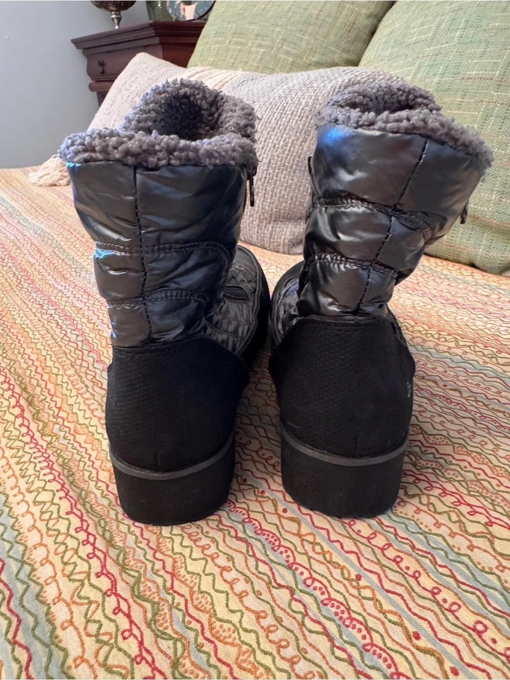 JBU by Jambu Snowbird Weather-Ready Quilted Winter Boots Gunmetal Size 9M